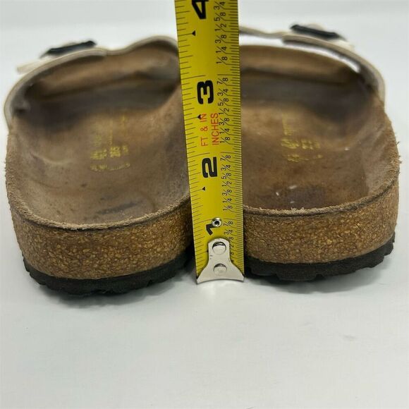 Birkenstock Madrid Small Buckle Sandals White Unisex Size 41 (US 10) Casual - Picture 11 of 15